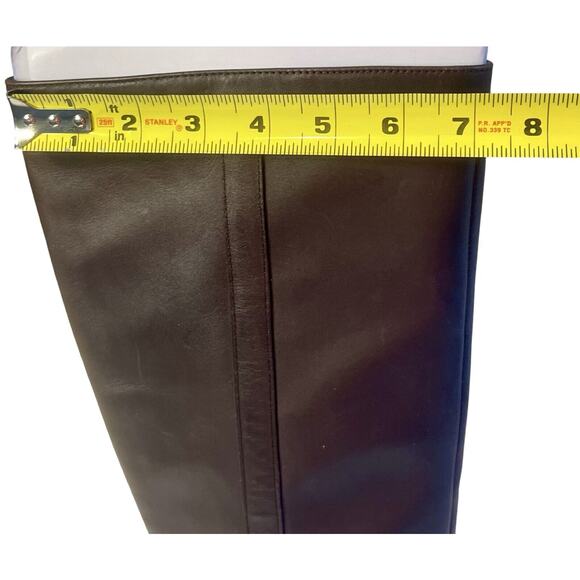 Giani Bernini Boots Womens 9.5 Brown Dress Boots Heeled Memory Foam Zip - Picture 14 of 14